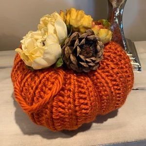 Handmade Orange Pumpkin Decor
